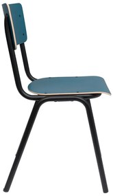 Трапезни столове в цвят петрол в комплект от 4 броя Back to school - Zuiver