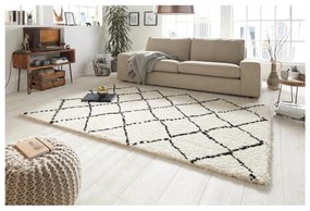 Бежов и черен килим , 160 x 230 cm Hash - Mint Rugs