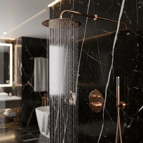 Вграден душ комплект с термостат Rea Lungo Diamond Copper