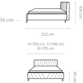 Тапицирано легло Calisty-Roz-180 x 200