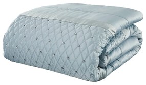 Синьо покривало за легло от микросатен 240x260 cm Sequin Cluster – Catherine Lansfield