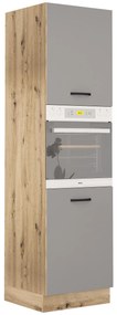 Колонен шкаф за фурна Лорен 60/Сив мат B66