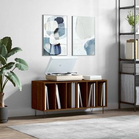 Sonata H Шкаф за винилови плочи кафяв дъб 100x38x48 см инженерно дърво