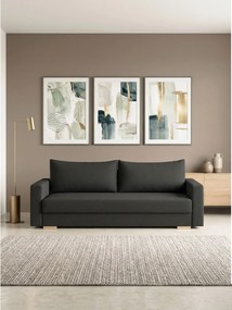 Диван Kleio двуместен-130φ 80β εκ.-Μαύρο