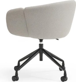 Светлосив тапициран офис стол Add – Teulat