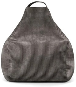 Тъмнокафяв пуф от рипсено кадифе Play Amuse – SLOWDOWN