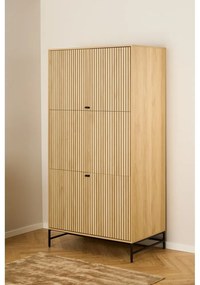 Гардероб от дъбов декор в естествен цвят 99x200x60 cm Albany – Actona