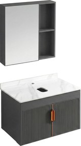 Комплект мебели за баня с плот Marti 60cm Grey