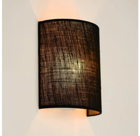 Brilagi - Стенно осветително SEMI 1xE27/15W/230V, Ø 20 см, черно