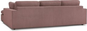 Розов ъглов диван от рипсено кадифе Belair – Bobochic Paris