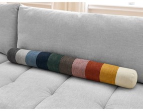 Светлосив сгъваем/с място за съхранение ъглов диван (ляв ъгъл/L форма) Fuji – Bobochic Paris