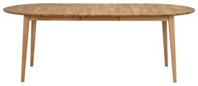 Овална дъбова сгъваема маса за хранене , 170 x 105 cm Filippa - Rowico