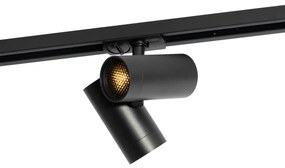 Модерен 1-фазен релсов прожектор черен 2-светлина - Iconic Scopio