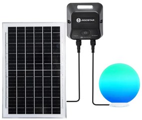 Aigostar-LED RGB димируема външна лампа MESH 35W/3,7V 4000mAh 2700-6500K IP65 Ø 30 см