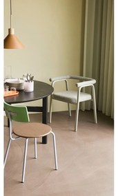 Бежови тапицирани трапезни столове в комплект с подлакътници 2 бр. Ecto – Hübsch