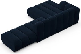 Тъмносин ъглов диван (ляв ъгъл) Lupine – Micadoni Home