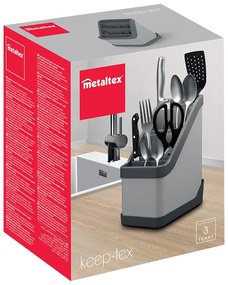 Черна поставка за прибори за хранене Keep-Tex - Metaltex