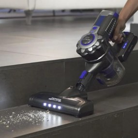 Вертикална прахосмукачка Ariete SCOPA 2722/00, 120W, 1 л, 2 скорости, Моторизирана четка с LED, Индикатор за батерия, Син