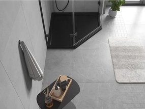 Mexen Flow петоъгълен ултратънък поддушов тас 80 x 80 см, черен мат - 46P708080