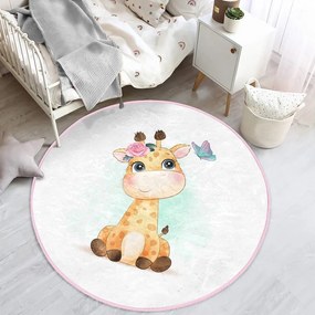 Бял детски килим ø 100 cm Comfort - Mila Home