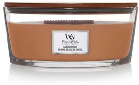 SANTAL MYRRH АРОМАТНА СВЕЩ ЕЛИПСОВИДЕН БУРКАН WOOD WICK 42258010194