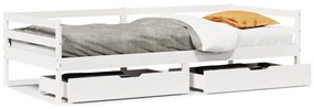 3302058 vidaXL Легло с чекмеджета, без матрак, 90x200 см, масивно дърво