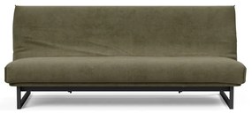 Зелен сгъваем диван от рипсено кадифе 200 cm Fraction – Innovation