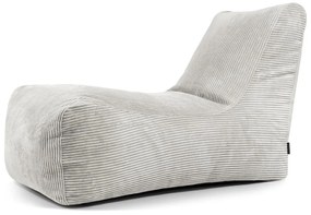 Кремав пуф от рипсено кадифе Lounge – SLOWDOWN