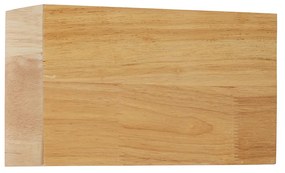 Рустикална стенна лампа дъбово дърво 2 светлини - Otan