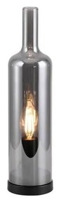 JUST LIGHT. 14006-25 - Настолна лампа BOTTLE 1xE14/25W/230V черна/опушена