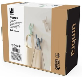Пластмасови куки за стена в комплект от 3 броя Buddy - Umbra