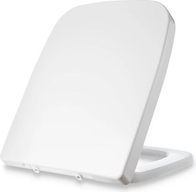 Blumfeldt Lamera, тоалетна дъска, квадратна форма, автоматично сгъване, антибактериално, бяло