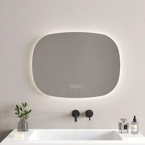 LED огледало за баня с нагревател, 80х60см, Inter Ceramic, 1958