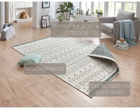 Зелен и кремав килим на открито , 80 x 150 cm Kuba - NORTHRUGS