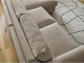 Кафяво-сив ъглов диван Cocoone – Bobochic Paris