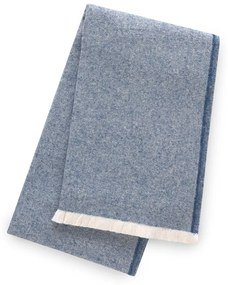 Синьо одеяло със съдържание на памук , 140 x 180 cm Linen - Euromant