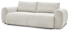 Кремав разтегателен диван от рипсено кадифе 257 cm Lucien – Bobochic Paris