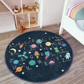 Тъмносин детски килим ø 100 cm Comfort - Mila Home