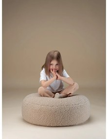 Светлокафяв детски пуф от букле Round – Wigiwama