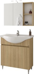 Комплект за баня Drop Alfa 75-Естествен светъл цвят