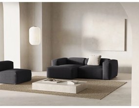 Тъмносив ъглов диван от рипсено кадифе (ляв ъгъл) Bergano – Cosmopolitan Design