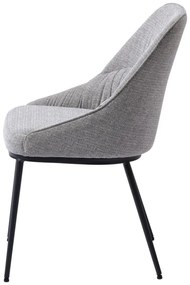 Сиви трапезни столове в комплект от 2 броя Meridian - Unique Furniture