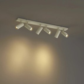 Модерна таванна лампа бежова 102 см 6 лампи регулируема - Renna