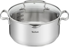 Съд от неръждаема стомана с капак за индукция 5 л Duetto+ - Tefal