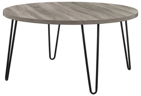 Масичка за кафе в кафяво и сиво, ø 90 cm Owen - Støraa