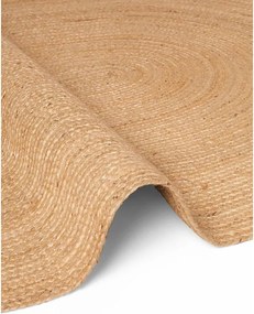 Двустранен ръчно изработен ютен килим в естествен цвят 160x230 cm Braided – Hanse Home