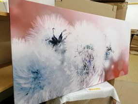 Картина на платно – Глухарче с абстрактни елементи