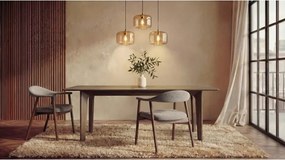 БАРИ Лакиран Опушен Дъб 180x90 cм (+2 вложки 45 cм) - ДЪРВЕНА ТРАПЕЗНА МАСА В ЯПОНСКИ/СКАНДИНАВСКИ СТИЛ, РАЗТЕГАТЕЛНА ДО 270 cм!