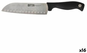 Кухненски Нож Quttin Santoku Dynamic Черен Сребрист 17 cm (16 броя)