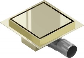 Mexen Flat-Q M13 квадратен подов отвор 15 x 15 см, златен - 1510015